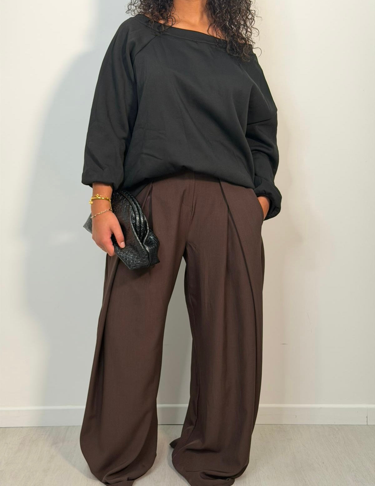 Pantalon ÉLÉGANCE cacao