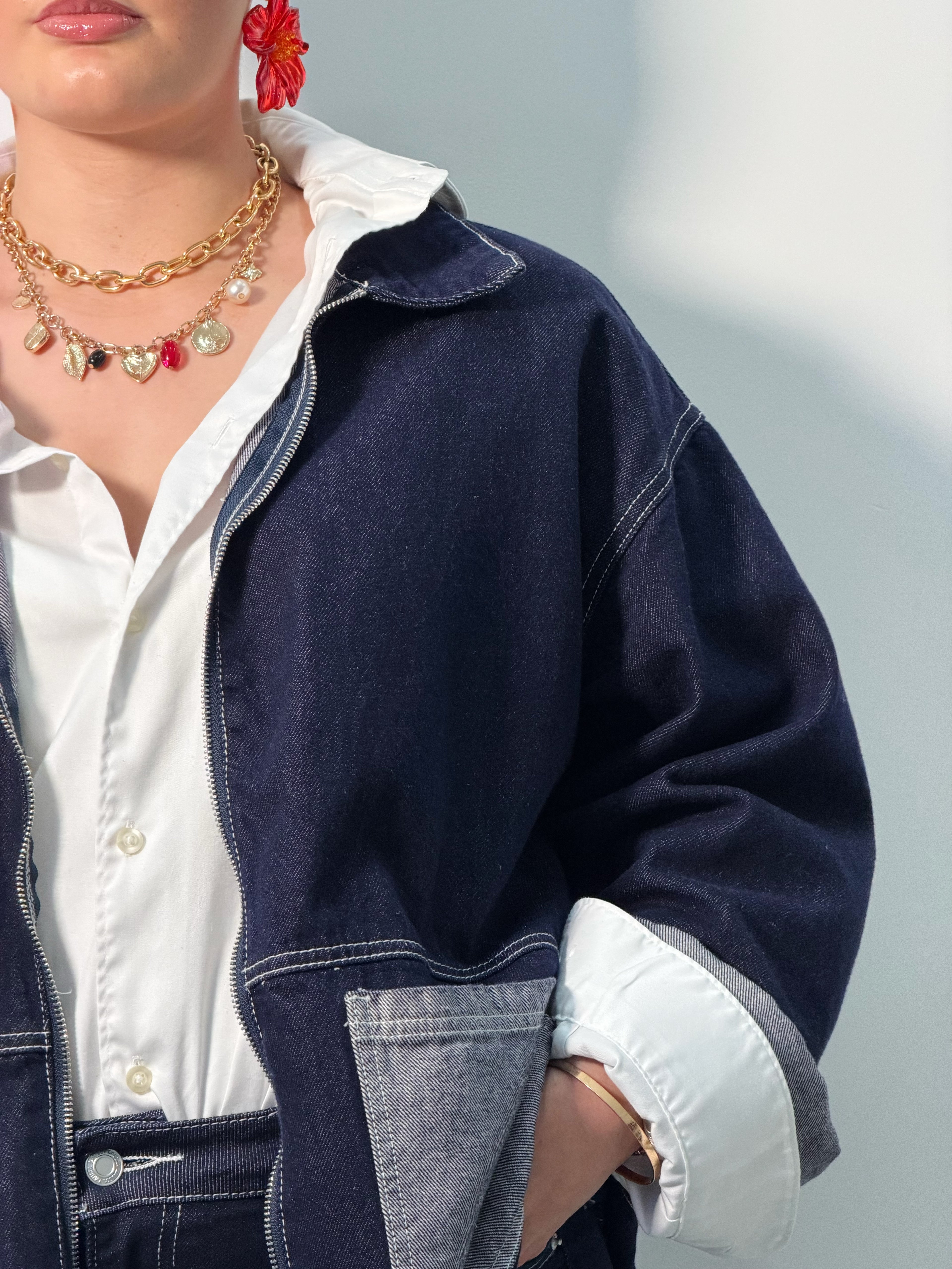 Veste en jean oversize
