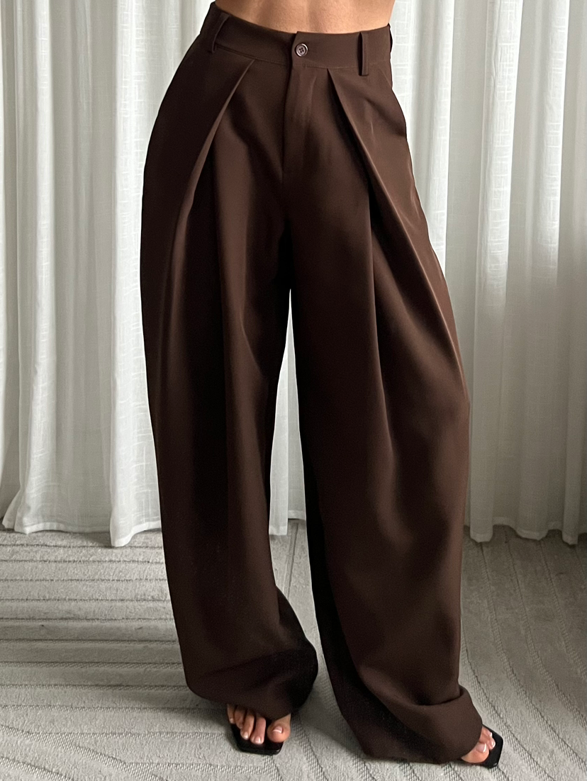 Pantalon portefeuille chocolat