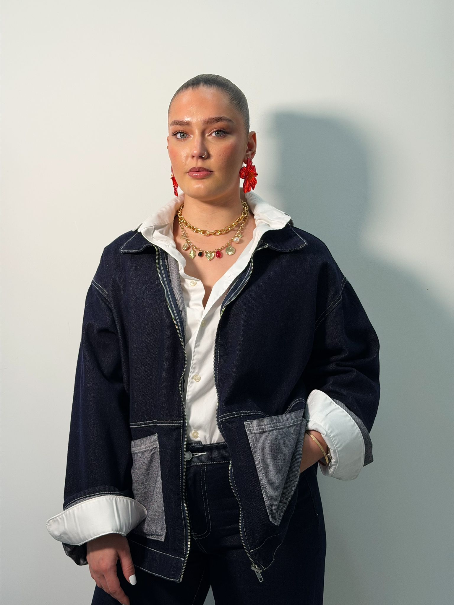 Veste en jean oversize
